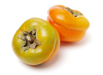 persimmon on a white background