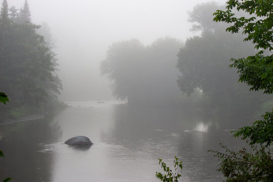 Foggy Morning On The Lamoille River