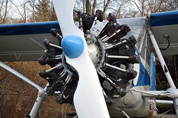 detail view, aircraft engine