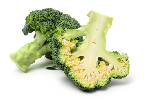 Broccoli vegetable isolated on white background 