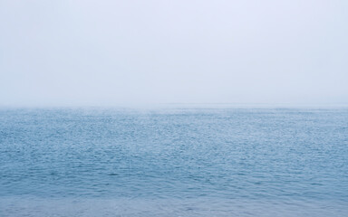 Tranquil Seascape over the Martha's Vineyard in the foggy morning