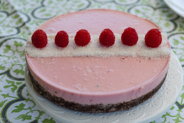 cheesecake al lampone - raspberries cheesecake