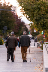 old man walking 