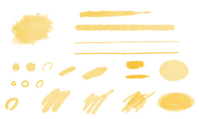 水彩の素材セット