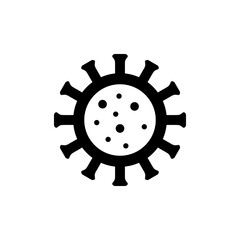 Virus or bacteria glyph icon