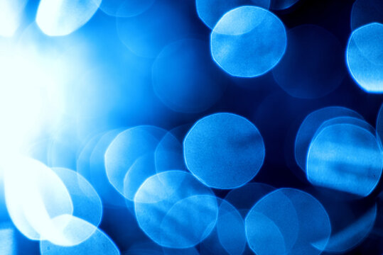 blue bubbles in back light