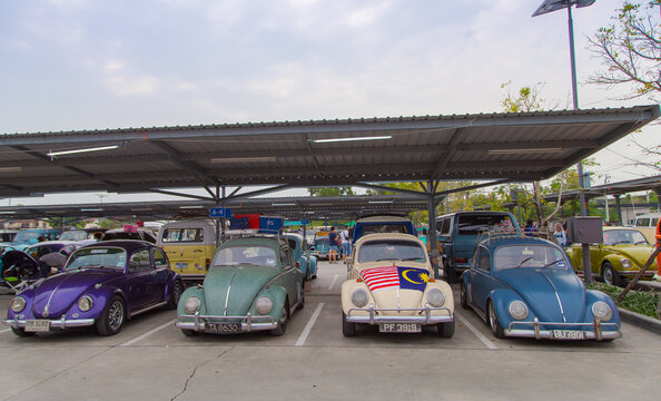 Vintage Car Volkswagen Beetle In Bangkok VW Owner Club Meeting 2020