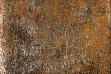 old rusty iron for background or texture, vintage style, scratched and weathered, blank space for text