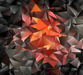 Obraz premium 3d Triangles, abstract background. Design wallpaper.
