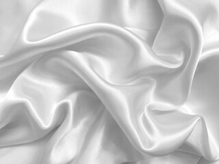 Obraz premium Texture satin. silk background. shiny wavy pattern canvas. color fabric, cloth
