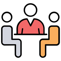 
Group of people linked representing association
