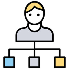 
Connected people in network, business networking group 
