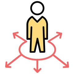 
Icon representing a network user 
