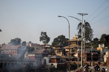 Bord du Bigmati, Temple de Pashupatinath, Népal