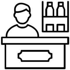 
Merchant, a man involved in business or trade 
