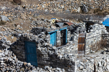 Ruine suite au tremblement de terre au Népal, Kyanjin Gumbas