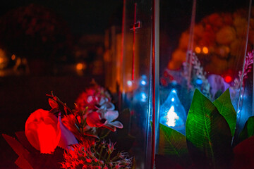 candle light in the cementary