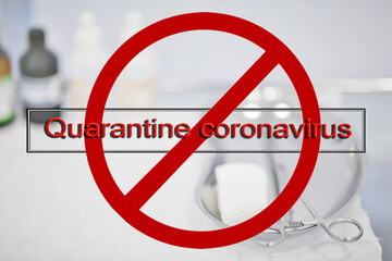 quarantine coronavirus background, abstract blurred theme coronavirus pandemic epidemic