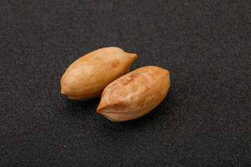 Tasty pecan nut heap isolated