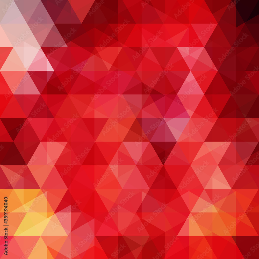 Poster abstract background consisting of red triangles. geometric design for business presentations or web 