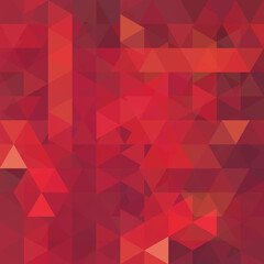 Background made of red, orange triangles. Square composition with geometric shapes. Eps 10