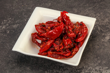 Dried tomato with olive oil