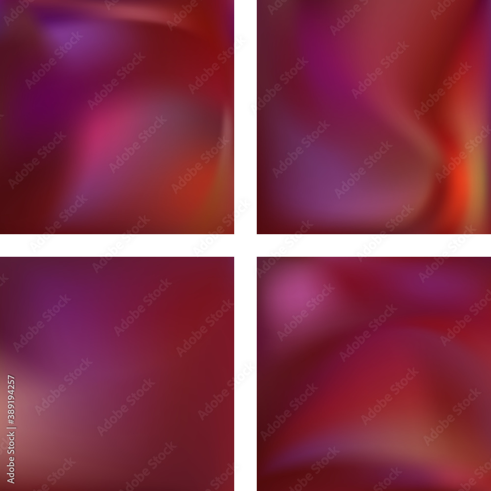 Poster set with abstract blurred backgrounds. vector illustration. modern geometrical backdrop. abstract te