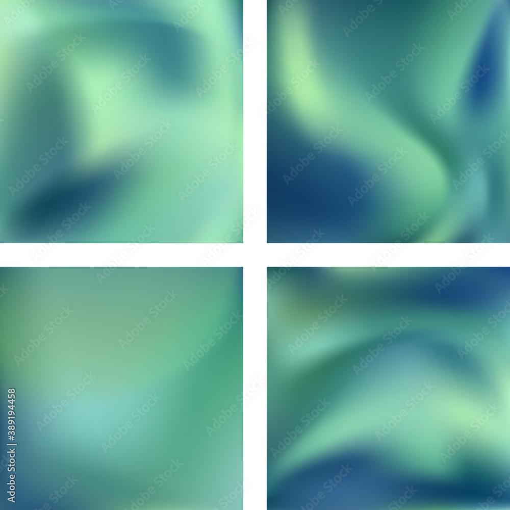 Poster set with abstract blurred backgrounds. vector illustration. modern geometrical backdrop. abstract te