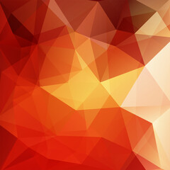 Background of geometric shapes. Orange mosaic pattern. Vector EPS 10. Vector illustration