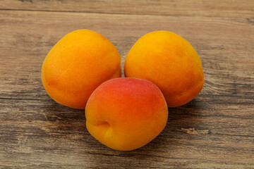 Fresh ripe sweet few apricots