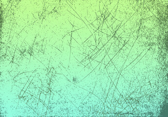 A light turquoise and lime toned artistic, mixed media, abstract grunge illustration. Ideal for use as a background image.	
