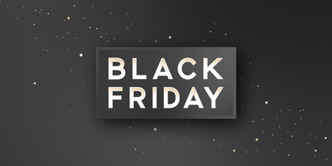 Obraz premium Sale banner for Black Friday