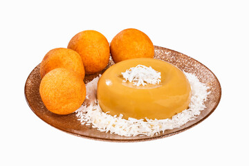 Buñuelo and natilla Colombian cuisine - Christmas tradition