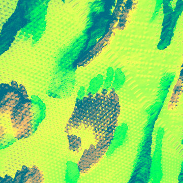 Exotic Animal Print. Lime Tropical. Emerald