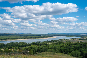 Fototapeta na wymiar View of Missouri River Valley