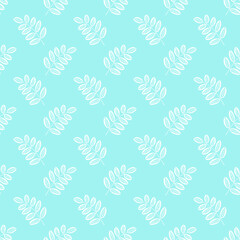 Decorative leaves seamless pattern. Vector stock illustration eps10.