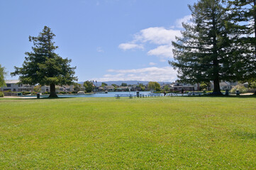 アメリカの計画住宅地：フォスターシティの街並み