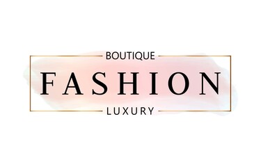 Fashion boutique logo design vector