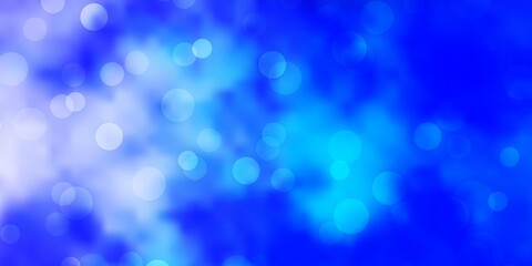 Light Pink, Blue vector backdrop with circles.