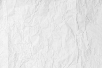 Fototapeta na wymiar White paper sheet texture background with crumpled wrinkled and rough pattern, empty blank paper page material for design