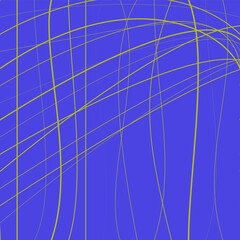 Obraz premium Individual background featuring a network of randomly arranged soft bent stripes in contrast color with background