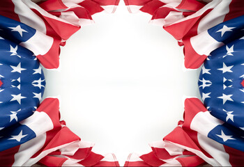 American flag for Memorial Day or 4th of July and Labour Day copy space for text.