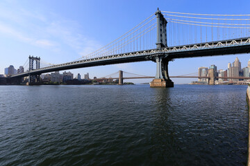 Fototapeta na wymiar Manhattan-Bridge, Manhattan, New York City, New York, USA
