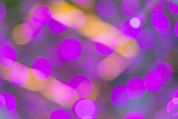 Blur - abstract bokeh circle string lights for background wallpaper