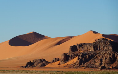 Fototapeta na wymiar Landscape in the desert.
