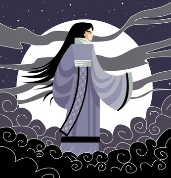 Tsukuyomi Kami Japanese Mythology Shinto God Of The Moon