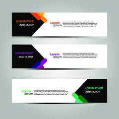 Banner Background Design Vector With Elegant And Simple Style
