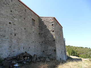 The colorful and beautiful nature on the Greek island of Samos in the Aegean Sea, Greece