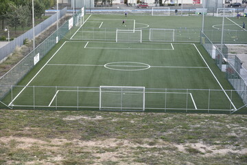Obraz premium Football Fields by Morning