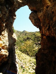 The colorful and beautiful nature on the Greek island of Samos in the Aegean Sea, Greece